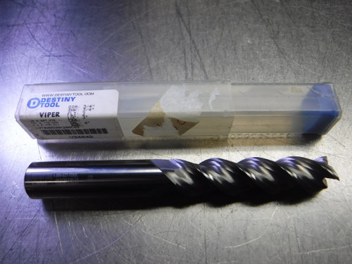 Destiny Tool Viper 3/4" 3 Flute Carbide Endmill 3/4" Shank V34848 (LOC576)