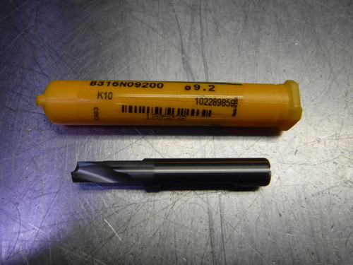 Kennametal 9.2mm 2 Flute Carbide BF Drill 10mm Shank B316N09200 K10 (LOC1197A)
