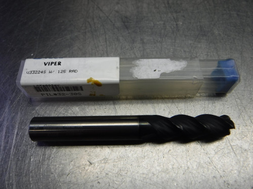 Destiny Tool Viper 1/2" 3 Flute Carbide Endmill V33224S W/.125 RAD (LOC1116B)