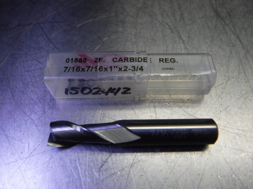 YG 7/16" 2 Flute Carbide Endmill 7/16" Shank 01588 (LOC1136B)