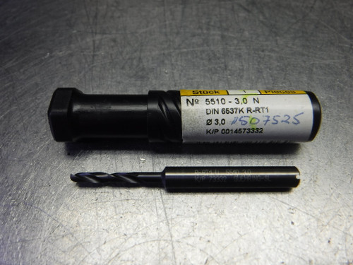 Guhring 3mm Coolant Thru Carbide Drill 6mm Shank 9055100030000 (LOC1109A)
