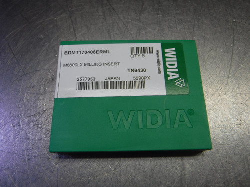 Widia Carbide Milling Inserts QTY5 BDMT170408ERML TN6430 (LOC2061A)