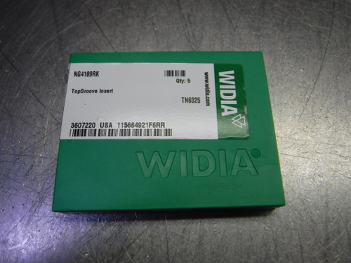 Widia Carbide Grooving Inserts QTY5 NG4189RK TN6025 (LOC2063B)