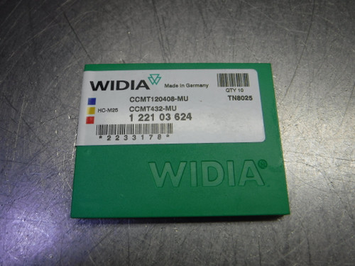 Widia Carbide Inserts QTY10 CCMT432-MU / CCMT120408-MU TN8025 (LOC2066B)