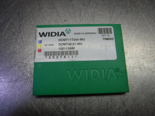 Widia Carbide Inserts QTY10 DCMT32.51-MU / DCMT11T304-MU TN8025 (LOC949)