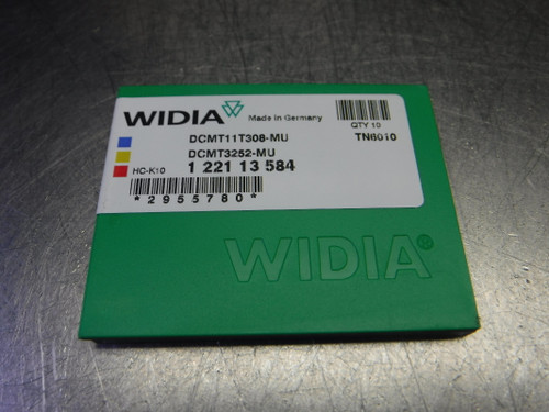 Widia Carbide Inserts QTY10 DCMT3252-MU / DCMT11T308-MU TN6010 (LOC1600)