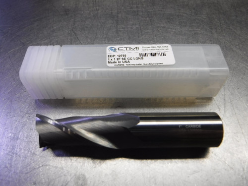 CTMI 1" 2 Flute Carbide Endmill 1" Shank 1x1 2F SE CC LONG (LOC2858C)