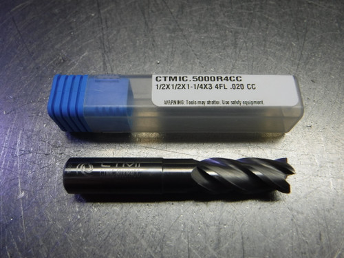 CTMI 1/2" 4 Flute Carbide Endmill 1/2x1/2x1-1/4x3 4FL .020 CC (LOC2864B)