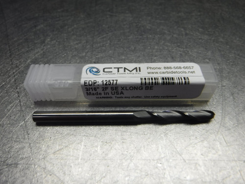 CTMI 3/16" 2 Flute Carbide Endmill 3/16" Shank 3/16" 2FL SE XLONG BE (LOC1248C) CTMI 3/16" 2 Flute Carbide Endmill 3/16" Shank 3/16" 2FL SE XLONG BE (LOC1248C)