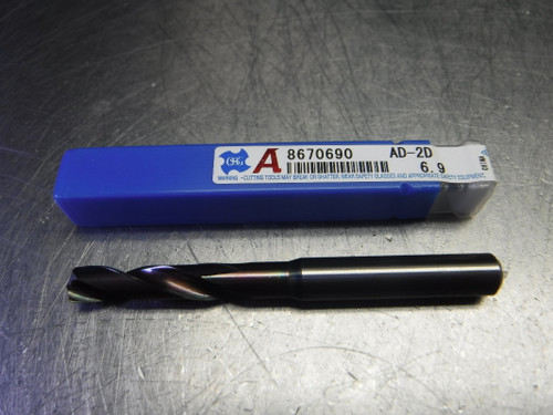 OSG A 6.9mm Solid Carbide Drill 8mm Shank 8670690 AD-2D 6.9 (LOC2798C)