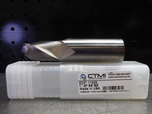 CTMI 1" Carbide Ball Nose Endmill 2 Flute 1" 2F SE BE (LOC2128A)