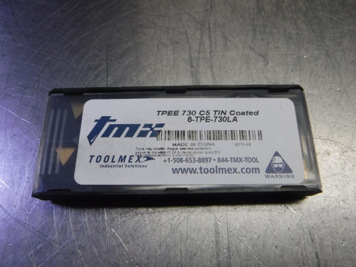 ToolMex Carbide Turning Inserts QTY10 TPEE 730 C5 TIN / 6-TPE-730LA (LOC3060A)