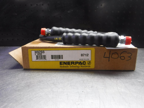 ENERPAC .25" I.D. Heavy-Duty Rubber Hydraulic Hose 3 Ft Long H9203 (LOC2904B)