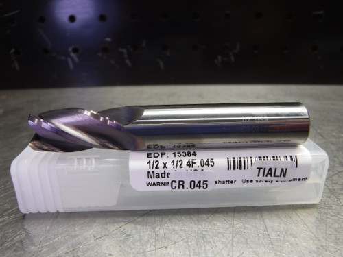 CTMI 1/2" Carbide Endmill 4 Flute 1/2 x 1/2 4F CR.045 TIALN (LOC2050B)