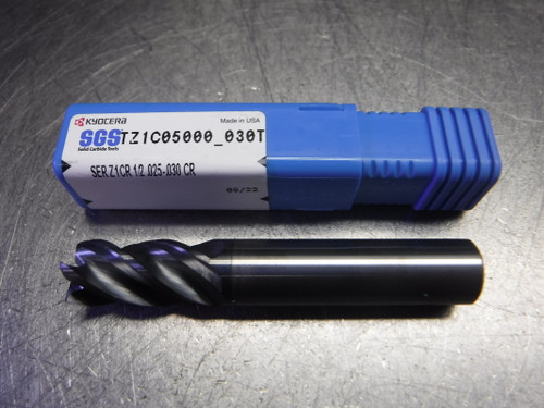SGS/Kyocera 1/2" 4 Flute Carbide Endmill 1/2" Shank TZ1C05000 030T (LOC247)