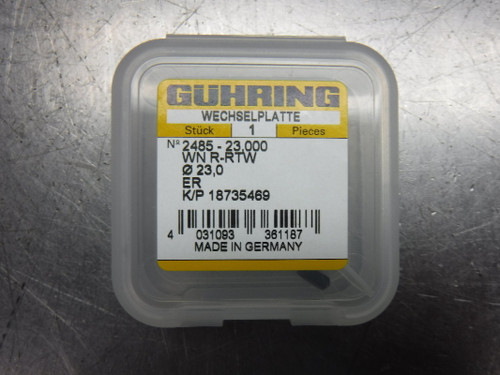 Guhring 23mm Carbide Replaceable Drill Tip 9024850230000 (LOC1967B)