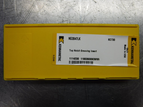 Kennametal Carbide Grooving Inserts QTY5 NG3047LK KC730 (LOC1558A)