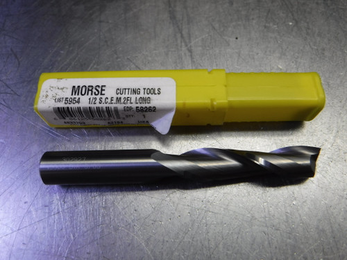 Morse 1/2" 2 Flute Long Carbide Endmill 1/2" Shank 1/2S.C.E.M.2FLLong (LOC1244B)