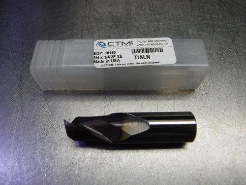 CTMI 3/4" 2 Flute Carbide Endmill 3/4" Shank 3/4x3/4 2F SE TIALN (LOC2113B)
