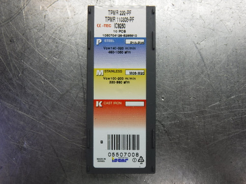 Iscar Carbide Inserts QTY10 TPMR 222-PF / TPMR 110308-PF IC9250 (LOC2102A)