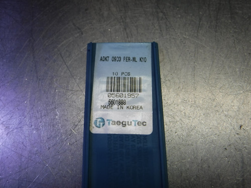 TaeguTec Carbide Inserts QTY10 ADKT 0903 PER-ML K10 (LOC1283D)