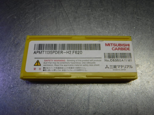 Mitsubishi Carbide Milling Inserts QTY10 APMT1135PDER-H2 F620 (LOC1686)