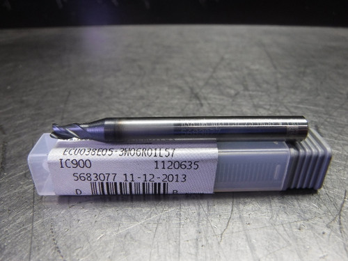 Iscar 3.80mm Carbide Endmill 3 Flute ECU038E05-3W06R01L57 IC900 (LOC1701)