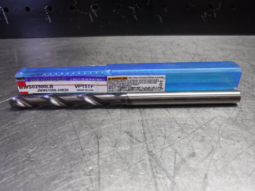 Mitsubishi 1/4" Carbide Drill Coolant Thru MWS02500LB VP15TF (LOC984A) Mitsubishi 1/4" Carbide Drill Coolant Thru MWS02500LB VP15TF (LOC984A)
