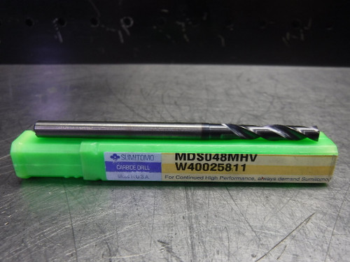 Sumitomo 4.8mm Carbide Drill Coolant Thru MDS048MHV (LOC1229B)