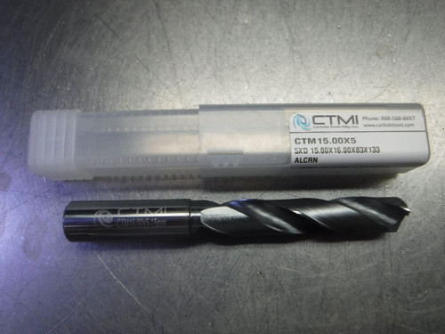 CTMI 15mm Carbide Drill 5XD 15.00x16.00x83x133 ALCRN (LOC1447)