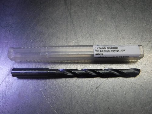 CTMI 8.30mm Coolant Thru Carbide Drill 8xd 08.30x10.00x95x142IK ALCRN (LOC1796) CTMI 8.30mm Coolant Thru Carbide Drill 8xd 08.30x10.00x95x142IK ALCRN (LOC1796)