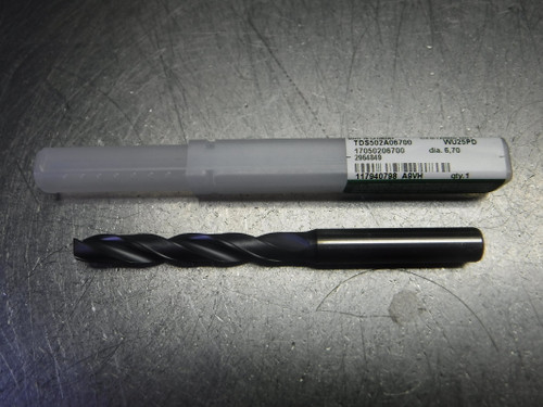 Widia 6.7mm Coolant Thru Carbide Drill TDS502A06700 WU25PD (LOC1851B)
