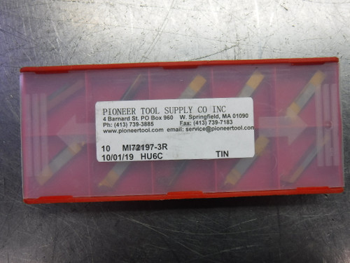 Pioneer Carbide Inserts QTY10 MI72197-3R TIN (LOC3231)
