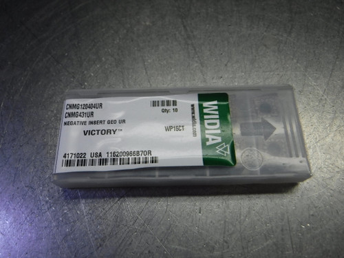 Widia/Victory Carbide Inserts QTY10 CNMG431UR / CNMG120404UR WP15CT (LOC3227)