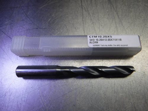 CTMI 10.20mm Carbide Drill 12mm Shank 5xd 10.20x12.00x71x118 ALCRN (LOC3237) CTMI 10.20mm Carbide Drill 12mm Shank 5xd 10.20x12.00x71x118 ALCRN (LOC3237)
