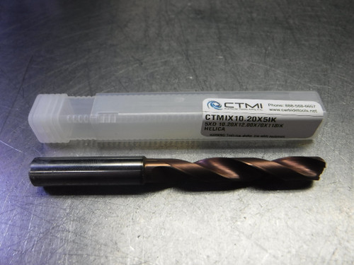 CTMI 10.20mm Coolant Thru Carbide Drill 5XD 10.20x12.0x70x118IK HELICA (LOC3238A)