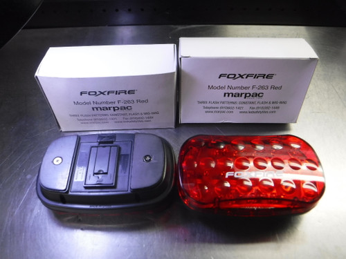 FoxFire Magnetic LED Red Signal Light 3 Lighting Patterns QTY2 F-236 (LOC3265)