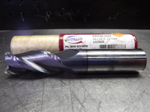 Melin 3/4" Carbide Endmill 35° Helix 3 Flute EMG35-2424-ALTIN (LOC3245)