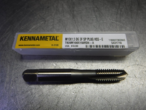 Kennametal M10 X 1.5 D6 3 Flute HSS Plug Tap T820M100X150RD6-A KSU30 (LOC364)