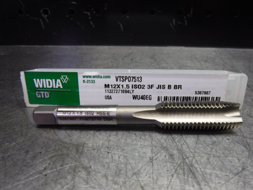 Widia HSS-E M12x1.5 ISO2 Spiral Point Tap 3 flute VTSPO7513 WU40EG (LOC3650)