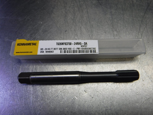 Kennametal 3/8-24 H5 HSS FT Bottoming Tap T626NF03750-24RH5-DA (LOC478B)