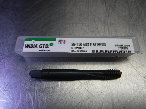 Widia/GTD 5/16-18 UNC H5 3 flute HSS Plug Tap GT925037 (LOC186)