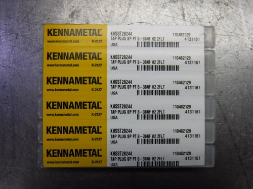 Kennametal HSS 8-36 H2 Spiral Point Plug Tap 2 Flute QTY6 KHSST28244 (LOC3688B)