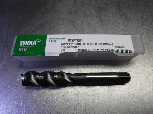 Widia/GTD M12x1.25 ISO2 3 flute HSS Tap VTSFT7511 (LOC3293A)