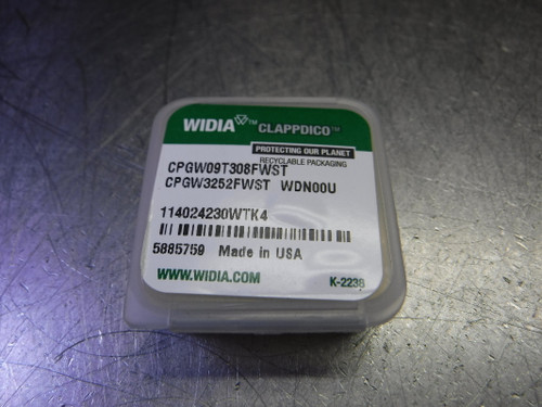 Widia/Clappdico PCD Inserts QTY1 CPGW09T308FWST / CPGW3252FWST WDN00U (LOC3293B)