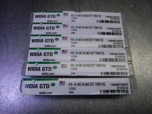 Widia/GTD #10-24 UNC H6 HSS Bottom Form Tap QTY6 17233 (LOC3300)