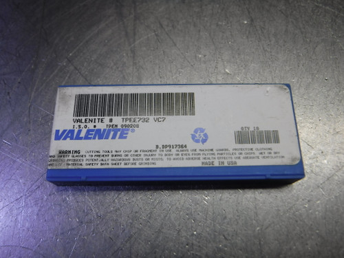 Valenite Carbide Turning Inserts QTY10 TPEE-732 / TPEN 09 02 08 VC7 (LOC3302)