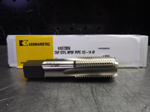 Kennametal HSS 1/2-14 NPSF Pipe Tap 4 Flute KHSST28058 (LOC3693A)