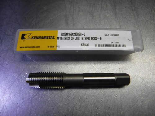 Kennametal M16 ISO2 3 Flute HSS Spiral Pointed Tap T820M160X200R6H-J (LOC3304)