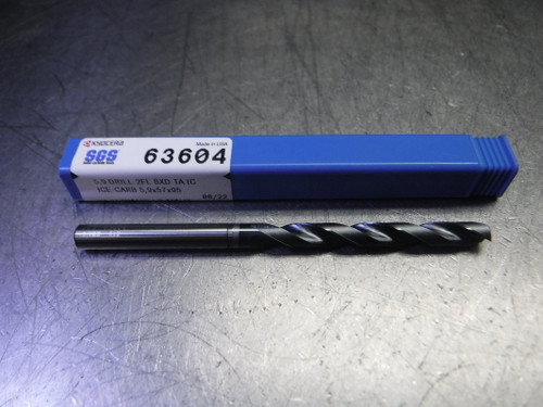 SGS/Kyocera 5.90mm Coolant Thru Carbide Jobber Drill 63604 (LOC3313B)